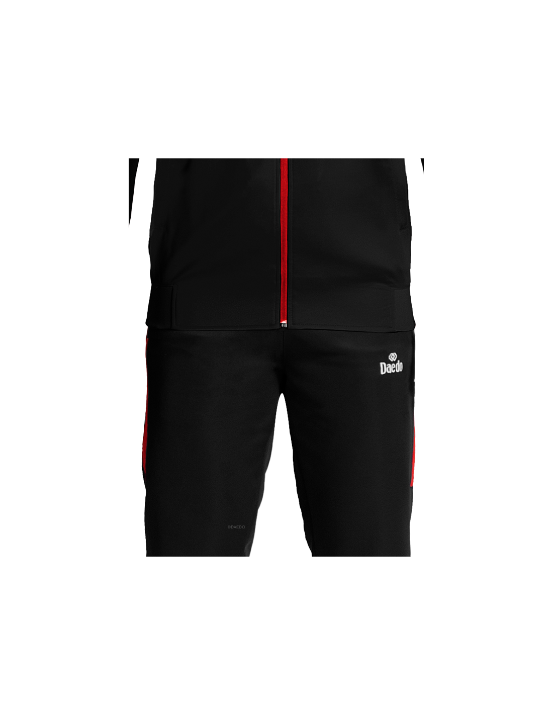 Slim Fit Tracksuit Black/Red*++*Slim Fit Tracksuit Black/Red